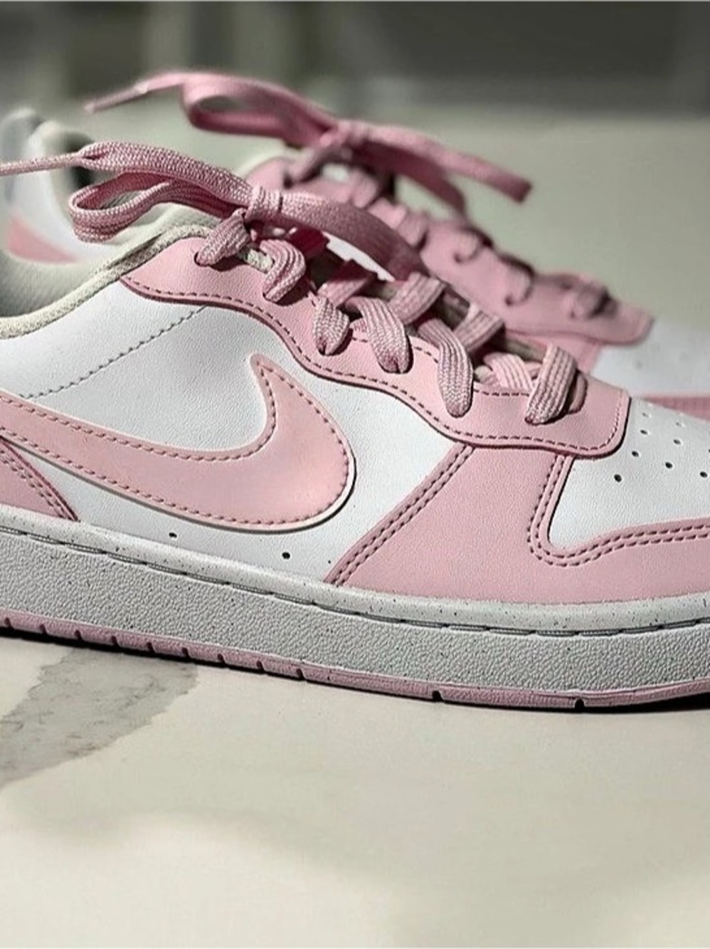 Nike Court Borough Low Recraft Pink & White Sneakers